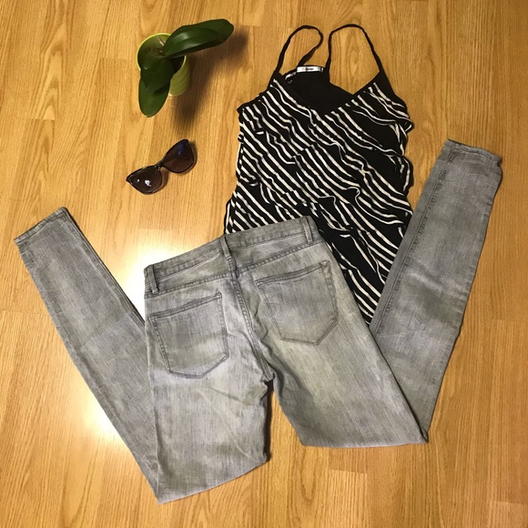 Madewell skinny skinny grey jeans size 25 - Picture 2 of 7